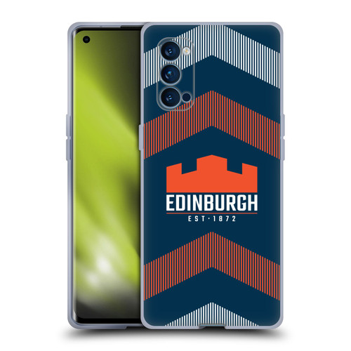 Edinburgh Rugby Logo Art Lines Soft Gel Case for OPPO Reno 4 Pro 5G