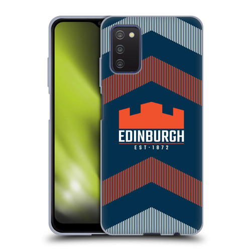 Edinburgh Rugby Logo Art Lines Soft Gel Case for Samsung Galaxy A03s (2021)