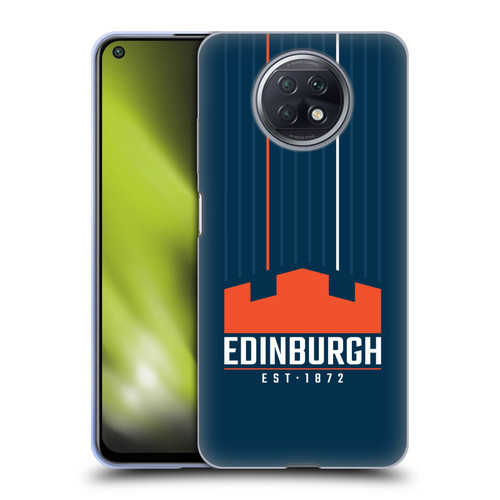 Edinburgh Rugby Logo Art Vertical Stripes Soft Gel Case for Xiaomi Redmi Note 9T 5G