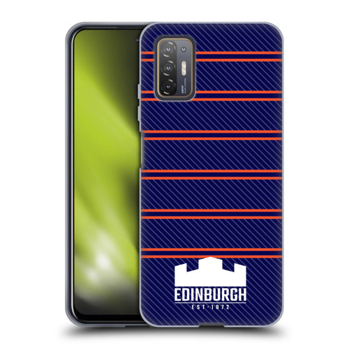 Edinburgh Rugby Logo 2 Stripes Soft Gel Case for HTC Desire 21 Pro 5G