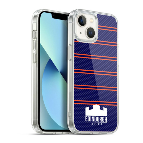 Edinburgh Rugby Logo 2 Stripes Soft Gel Case for Apple iPhone 13