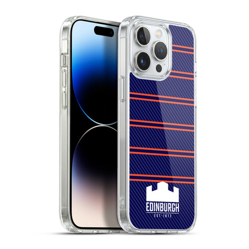 Edinburgh Rugby Logo 2 Stripes Soft Gel Case for Apple iPhone 13 Pro Max & MagSafe