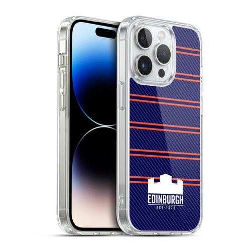 Edinburgh Rugby Logo 2 Stripes Soft Gel Case for Apple iPhone 13 Pro & MagSafe