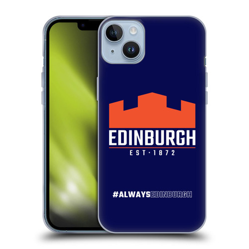 Edinburgh Rugby Logo 2 Always Edinburgh Soft Gel Case for Apple iPhone 14 Plus