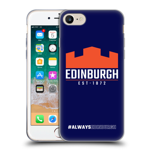 Edinburgh Rugby Logo 2 Always Edinburgh Soft Gel Case for Apple iPhone 7 / 8 / SE 2020 & 2022