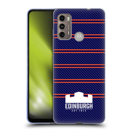 Edinburgh Rugby Logo 2 Stripes Soft Gel Case for Motorola Moto G60 / Moto G40 Fusion