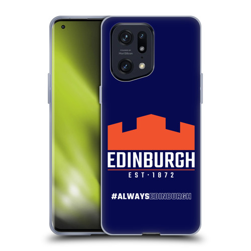 Edinburgh Rugby Logo 2 Always Edinburgh Soft Gel Case for OPPO Find X5 Pro