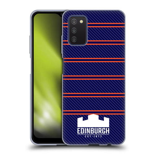 Edinburgh Rugby Logo 2 Stripes Soft Gel Case for Samsung Galaxy A03s (2021)