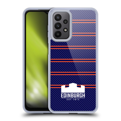 Edinburgh Rugby Logo 2 Stripes Soft Gel Case for Samsung Galaxy A23 / 5G (2022)