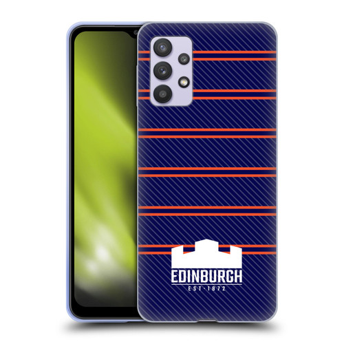 Edinburgh Rugby Logo 2 Stripes Soft Gel Case for Samsung Galaxy A32 5G / M32 5G (2021)