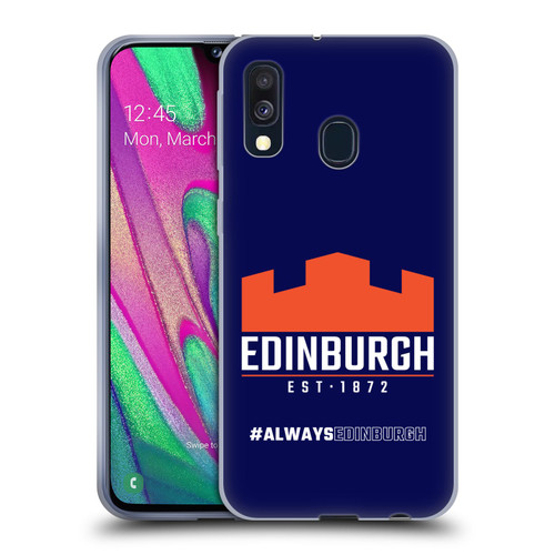 Edinburgh Rugby Logo 2 Always Edinburgh Soft Gel Case for Samsung Galaxy A40 (2019)