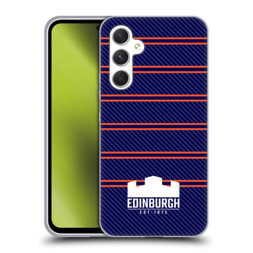 Edinburgh Rugby Logo 2 Stripes Soft Gel Case for Samsung Galaxy A54 5G