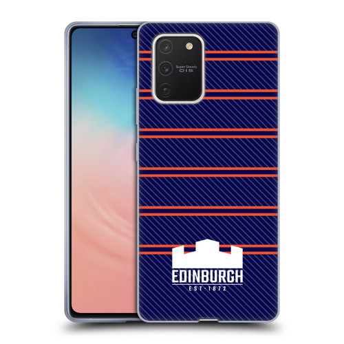 Edinburgh Rugby Logo 2 Stripes Soft Gel Case for Samsung Galaxy S10 Lite