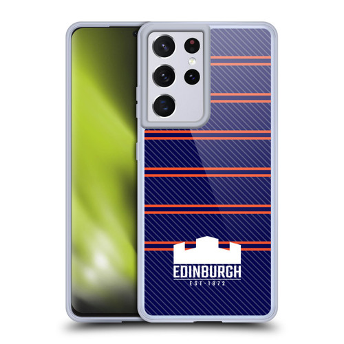 Edinburgh Rugby Logo 2 Stripes Soft Gel Case for Samsung Galaxy S21 Ultra 5G