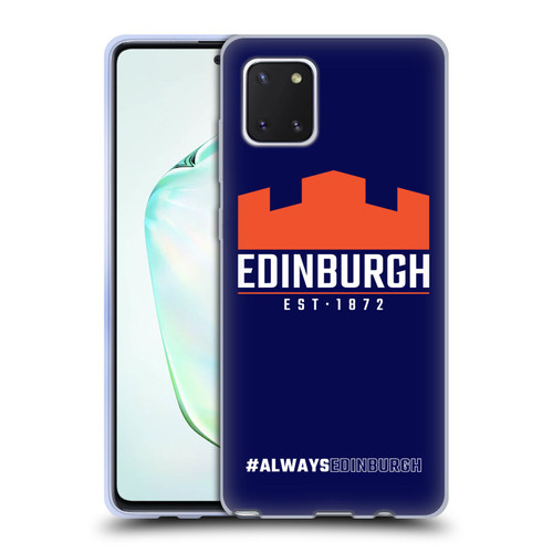 Edinburgh Rugby Logo 2 Always Edinburgh Soft Gel Case for Samsung Galaxy Note10 Lite