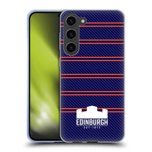 Edinburgh Rugby Logo 2 Stripes Soft Gel Case for Samsung Galaxy S23+ 5G