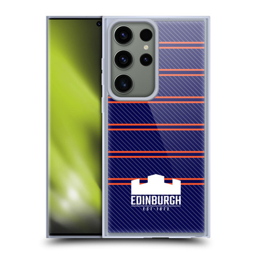 Edinburgh Rugby Logo 2 Stripes Soft Gel Case for Samsung Galaxy S23 Ultra 5G