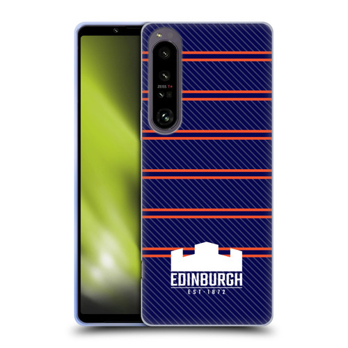 Edinburgh Rugby Logo 2 Stripes Soft Gel Case for Sony Xperia 1 IV
