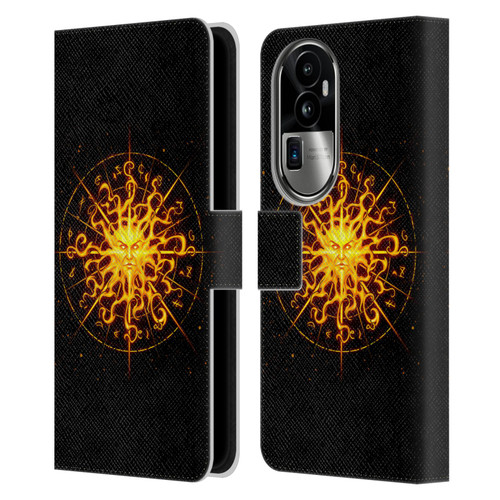 Christos Karapanos Mythical Art Helios Leather Book Wallet Case Cover For OPPO Reno10 Pro+