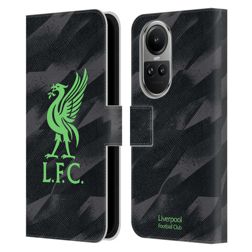 Liverpool Football Club 2023/24 Home Goalkeeper Kit Leather Book Wallet Case Cover For OPPO Reno10 5G / Reno10 Pro 5G