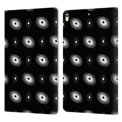 Haroulita Celestial Black And White Galaxy Leather Book Wallet Case Cover For Apple iPad Pro 10.5 (2017)