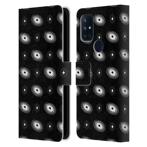 Haroulita Celestial Black And White Galaxy Leather Book Wallet Case Cover For OnePlus Nord N10 5G