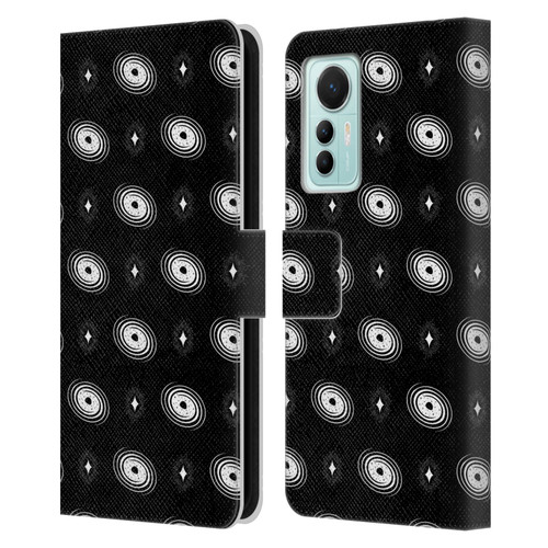 Haroulita Celestial Black And White Galaxy Leather Book Wallet Case Cover For Xiaomi 12 Lite