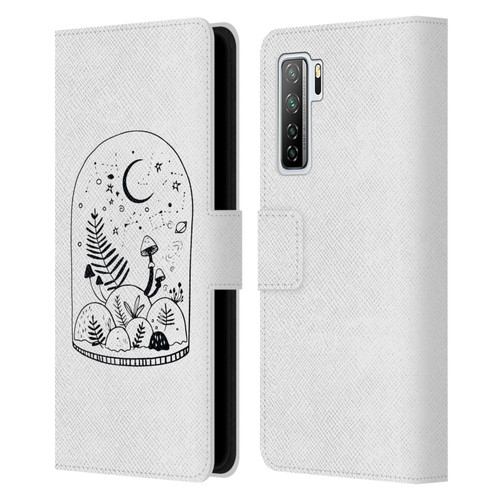 Haroulita Celestial Tattoo Terrarium Leather Book Wallet Case Cover For Huawei Nova 7 SE/P40 Lite 5G