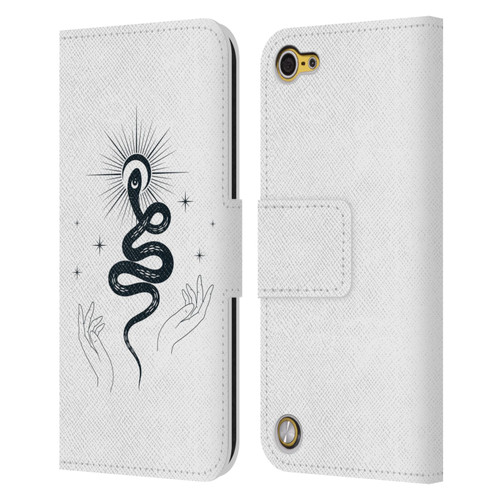 Haroulita Celestial Tattoo Snake Leather Book Wallet Case Cover For Apple iPod Touch 5G 5th Gen