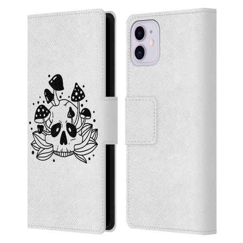 Haroulita Celestial Tattoo Skull Leather Book Wallet Case Cover For Apple iPhone 11
