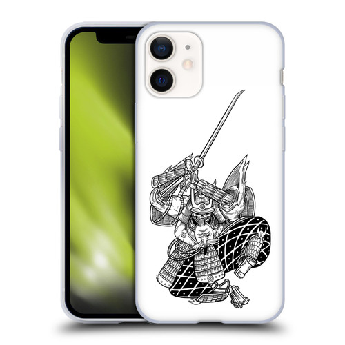 Matt Bailey Samurai Sword Attack Soft Gel Case for Apple iPhone 12 Mini