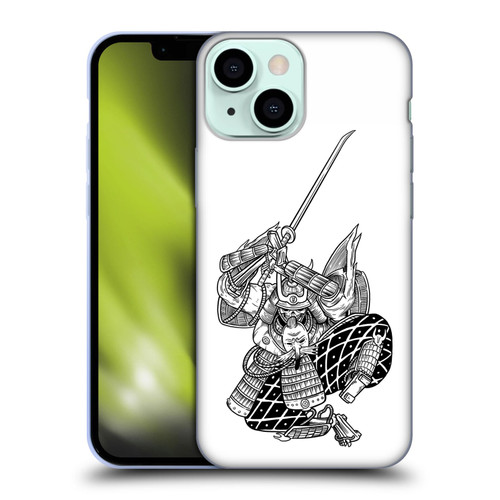 Matt Bailey Samurai Sword Attack Soft Gel Case for Apple iPhone 13 Mini