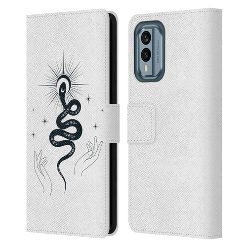 Haroulita Celestial Tattoo Snake Leather Book Wallet Case Cover For Nokia X30