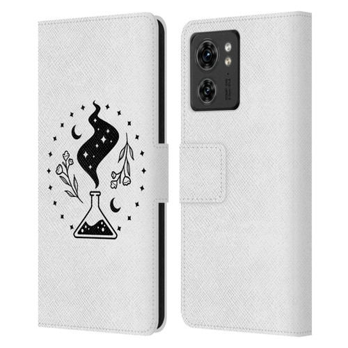 Haroulita Celestial Tattoo Potion Leather Book Wallet Case Cover For Motorola Moto Edge 40