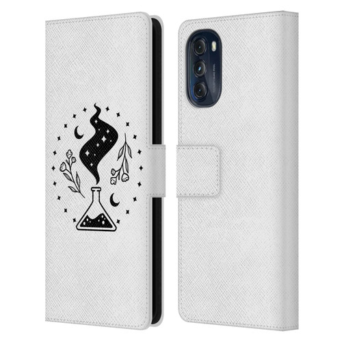 Haroulita Celestial Tattoo Potion Leather Book Wallet Case Cover For Motorola Moto G (2022)