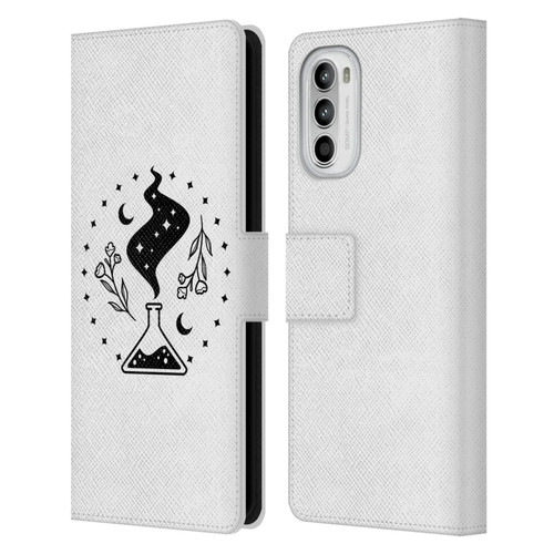 Haroulita Celestial Tattoo Potion Leather Book Wallet Case Cover For Motorola Moto G52