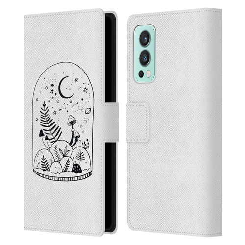 Haroulita Celestial Tattoo Terrarium Leather Book Wallet Case Cover For OnePlus Nord 2 5G