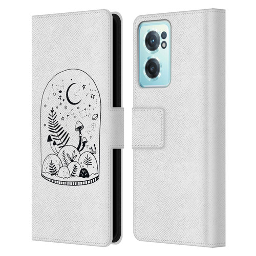 Haroulita Celestial Tattoo Terrarium Leather Book Wallet Case Cover For OnePlus Nord CE 2 5G