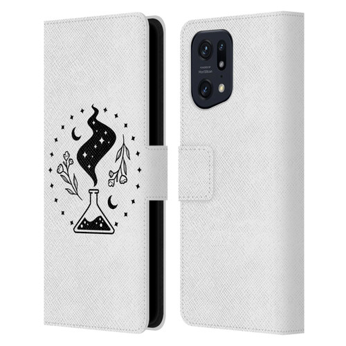 Haroulita Celestial Tattoo Potion Leather Book Wallet Case Cover For OPPO Find X5