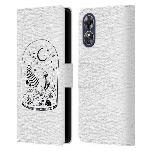 Haroulita Celestial Tattoo Terrarium Leather Book Wallet Case Cover For OPPO A17