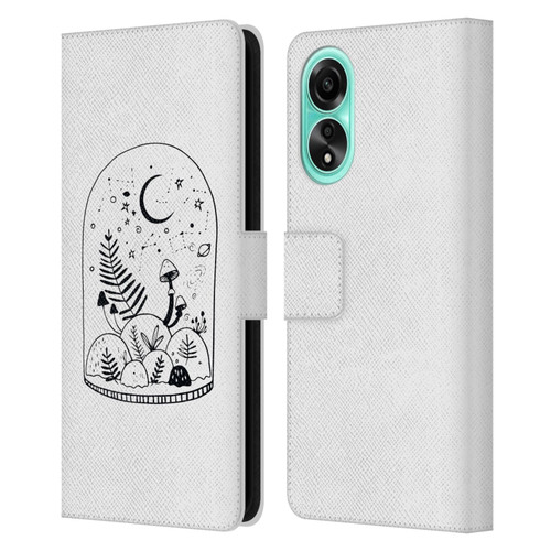 Haroulita Celestial Tattoo Terrarium Leather Book Wallet Case Cover For OPPO A78 4G