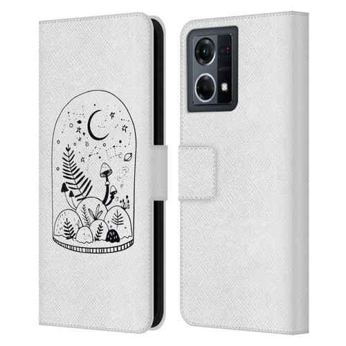 Haroulita Celestial Tattoo Terrarium Leather Book Wallet Case Cover For OPPO Reno8 4G