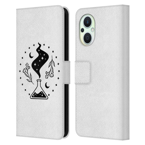 Haroulita Celestial Tattoo Potion Leather Book Wallet Case Cover For OPPO Reno8 Lite