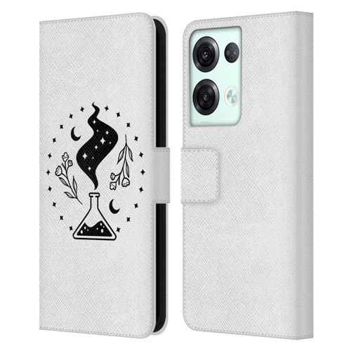 Haroulita Celestial Tattoo Potion Leather Book Wallet Case Cover For OPPO Reno8 Pro