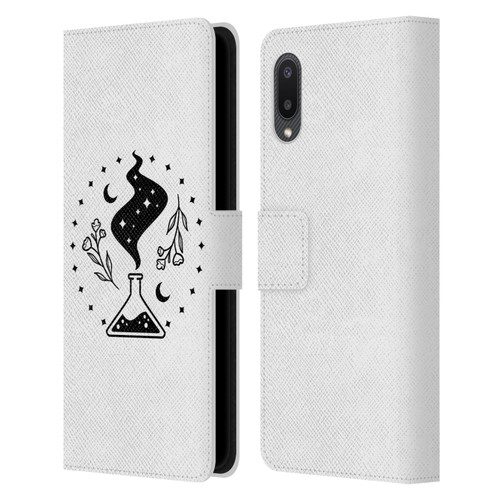 Haroulita Celestial Tattoo Potion Leather Book Wallet Case Cover For Samsung Galaxy A02/M02 (2021)