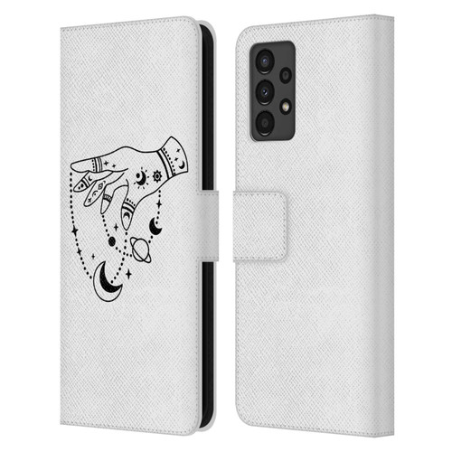 Haroulita Celestial Tattoo Puppet Universe Leather Book Wallet Case Cover For Samsung Galaxy A13 (2022)