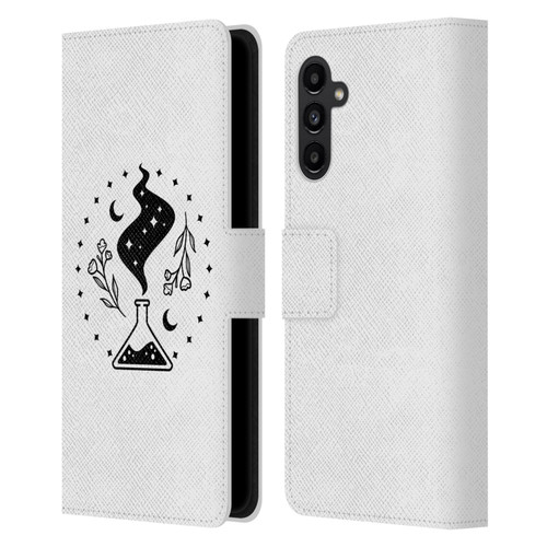 Haroulita Celestial Tattoo Potion Leather Book Wallet Case Cover For Samsung Galaxy A13 5G (2021)