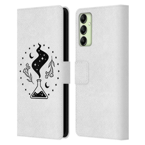 Haroulita Celestial Tattoo Potion Leather Book Wallet Case Cover For Samsung Galaxy A14 5G