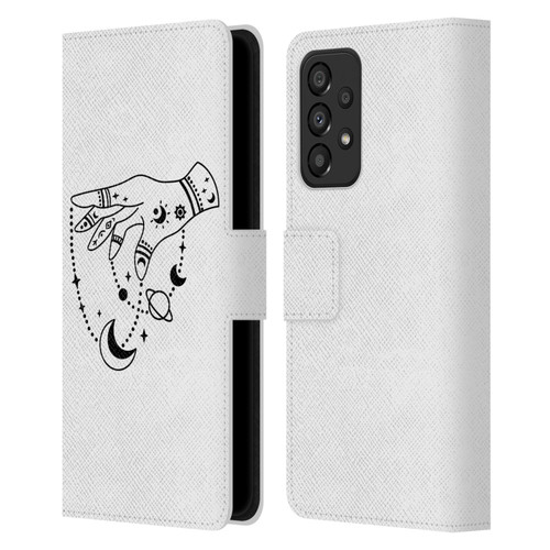 Haroulita Celestial Tattoo Puppet Universe Leather Book Wallet Case Cover For Samsung Galaxy A33 5G (2022)