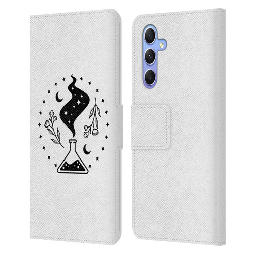 Haroulita Celestial Tattoo Potion Leather Book Wallet Case Cover For Samsung Galaxy A34 5G